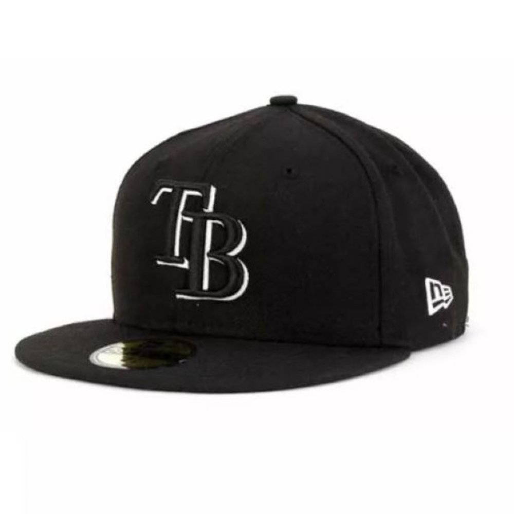 New Era Tampa Bay Rays Black & White 59Fifty Hat
